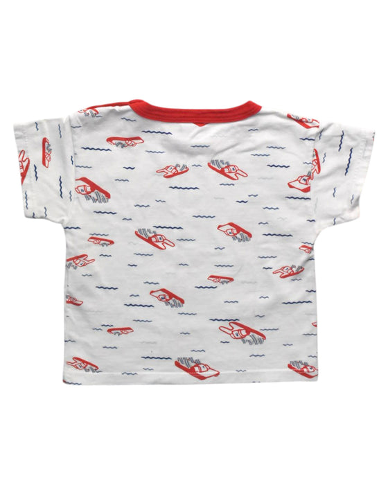 A Multicolour Short Sleeve T Shirts from Petit Bateau in size 18-24M for neutral. (Back View)