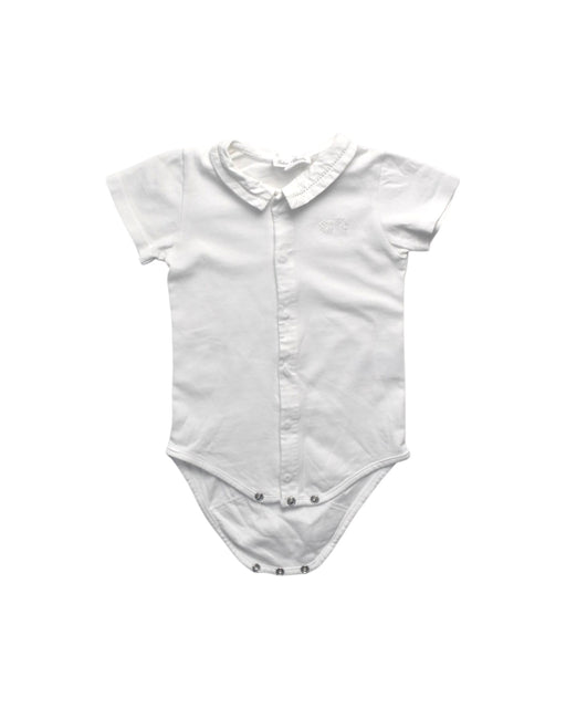 A White Short Sleeve Bodysuits from Tartine et Chocolat in size 2T for girl. (Front View)