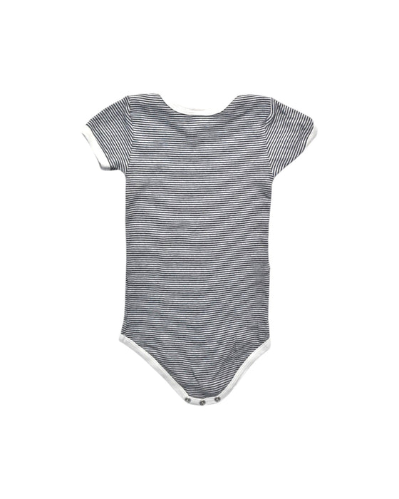 A White Short Sleeve Bodysuits from Petit Bateau in size 18-24M for neutral. (Back View)