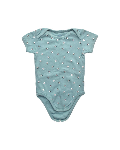 A Teal Short Sleeve Bodysuits from Bout'Chou in size 18-24M for girl. (Front View)