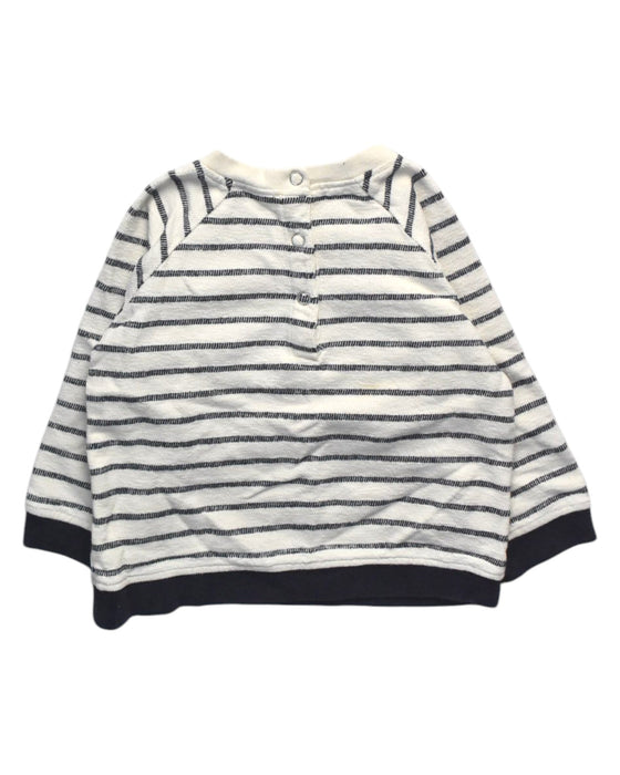 A Blue Sweatshirts from Bout'Chou in size 18-24M for girl. (Back View)