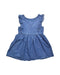 A Blue Sleeveless Dresses from Jacadi in size 5T for girl. (Front View)