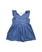 A Blue Sleeveless Dresses from Jacadi in size 5T for girl. (Back View)