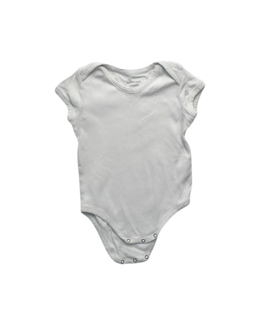 A White Short Sleeve Bodysuits from Bout'Chou in size 2T for girl. (Front View)