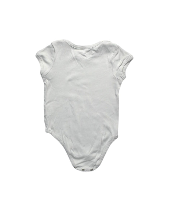 A White Short Sleeve Bodysuits from Bout'Chou in size 2T for girl. (Back View)