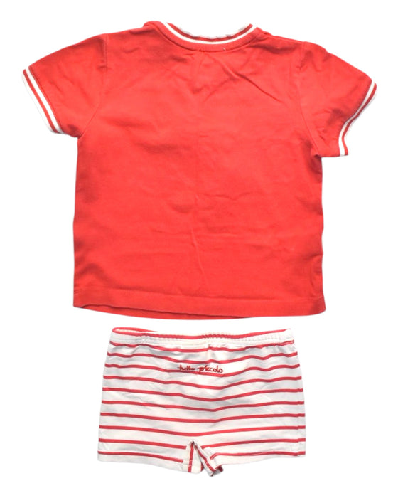 A Red Shorts Sets from Tutto Piccolo in size 12-18M for boy. (Back View)