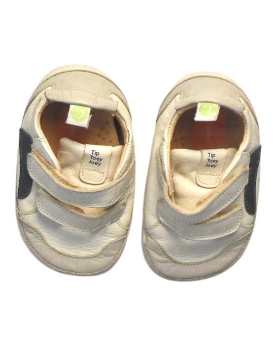 A Beige Sneakers from Tip Top Joey in size 12-18M for neutral. (Back View)