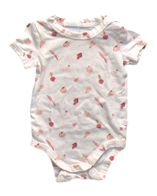 A White Short Sleeve Bodysuits from Marquise in size 6-12M for neutral. (Front View)