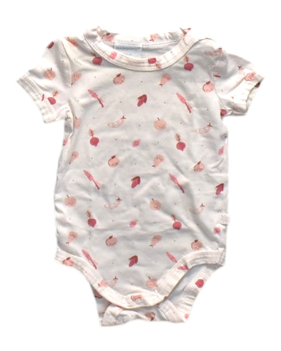 A White Short Sleeve Bodysuits from Marquise in size 6-12M for neutral. (Front View)