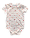 A White Short Sleeve Bodysuits from Marquise in size 6-12M for neutral. (Front View)