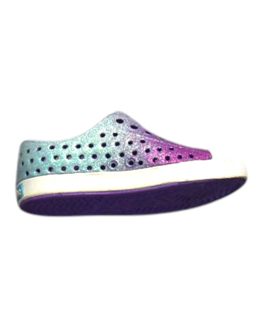 A Multicolour Slip Ons from Native Shoes in size 18-24M for neutral. (Front View)