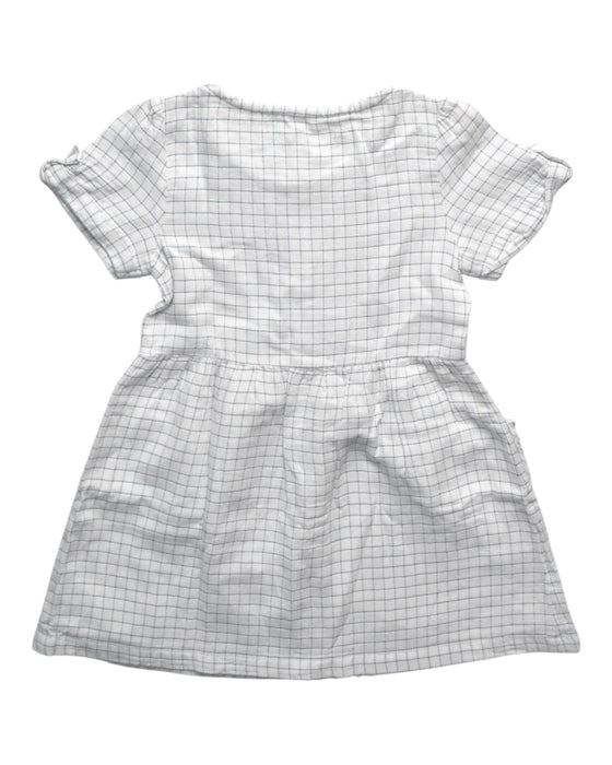 A White Short Sleeve Dresses from Gingersnaps in size 2T for girl. (Back View)