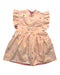 A Peach Short Sleeve Dresses from Maison Q in size 4T for girl. (Front View)