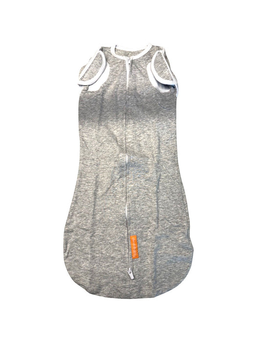 A Grey Sleepsacs from Swaddle Me in size 3-6M for neutral. (Front View)