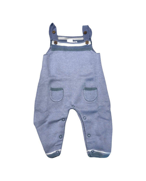 A Blue Long Overalls from Château de Sable in size 0-3M for neutral. (Front View)