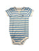 A Blue Short Sleeve Bodysuits from Tommy Hilfiger in size 3-6M for neutral. (Front View)