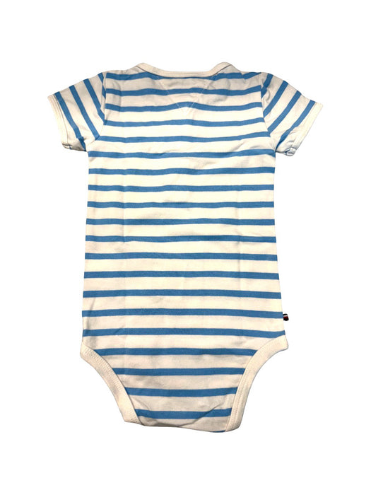 A Blue Short Sleeve Bodysuits from Tommy Hilfiger in size 3-6M for neutral. (Back View)