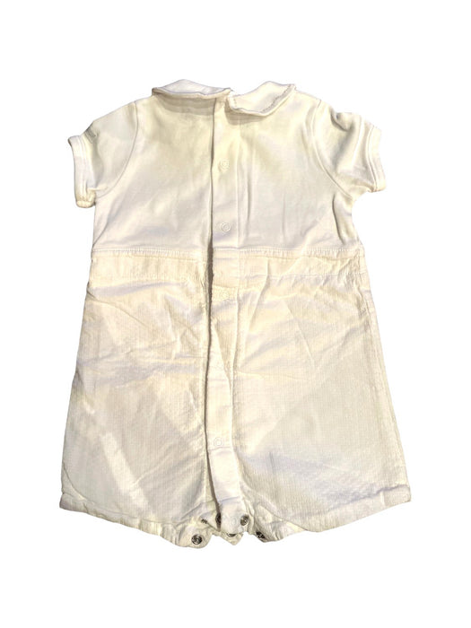 A Beige Short Sleeve Rompers from Petit Bateau in size 6-12M for neutral. (Back View)