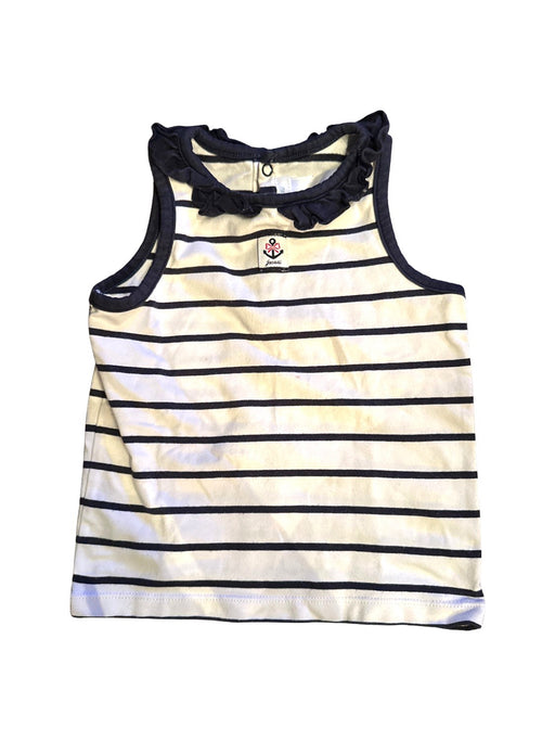 A White Sleeveless Shirts from Jacadi in size 2T for girl. (Front View)