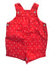 A Red Overall Shorts from dulces in size 3-6M for neutral. (Front View)