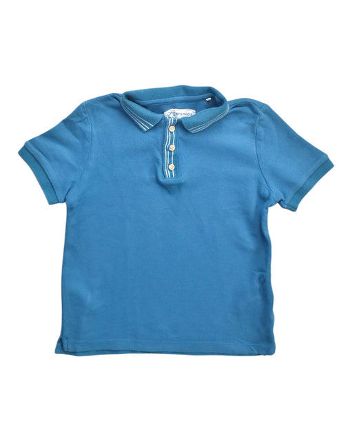 A Blue Short Sleeve Polos from Gingersnaps in size 6T for boy. (Front View)