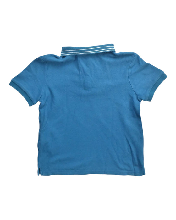 A Blue Short Sleeve Polos from Gingersnaps in size 6T for boy. (Back View)