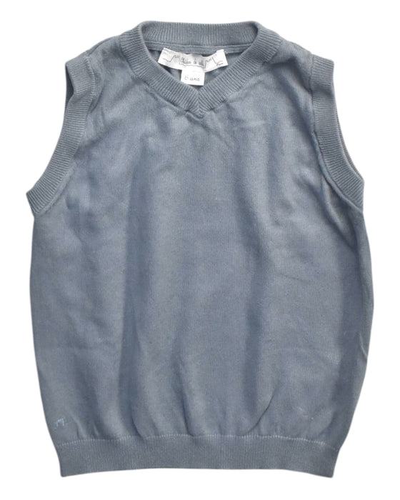A Blue Dress Up Vests from Chateau de Sable in size 6T for boy. (Front View)