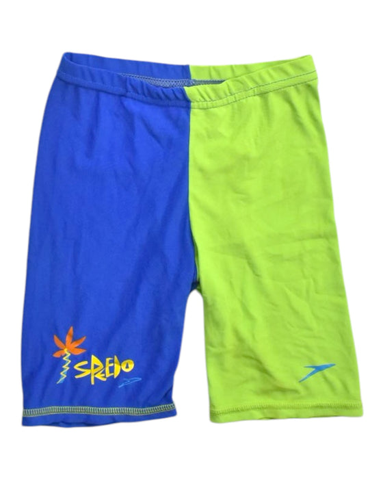 A Blue Swim Shorts from Speedo in size 4T for boy. (Front View)