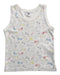 A Multicolour Sleeveless T Shirts from Petit Bateau in size 4T for boy. (Front View)