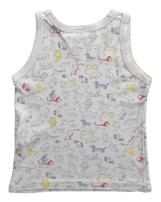 A Multicolour Sleeveless T Shirts from Petit Bateau in size 4T for boy. (Back View)