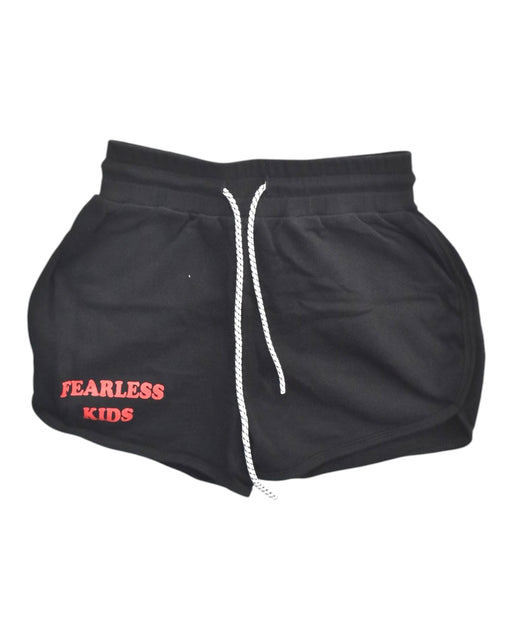 A Black Shorts from Roses & Rhinos in size 7Y for girl. (Front View)