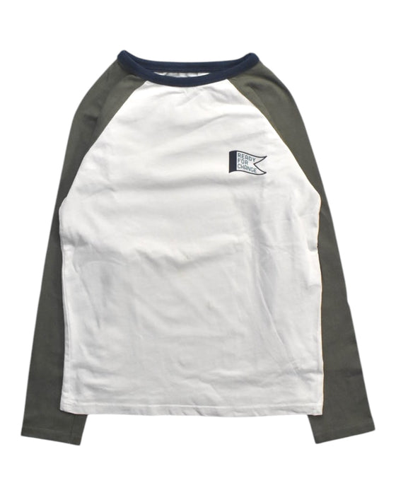 A White Long Sleeve T Shirts from Obaibi - Okaidi in size 10Y for boy. (Front View)
