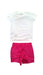 A White Shorts Sets from Puma in size 3-6M for girl. (Back View)