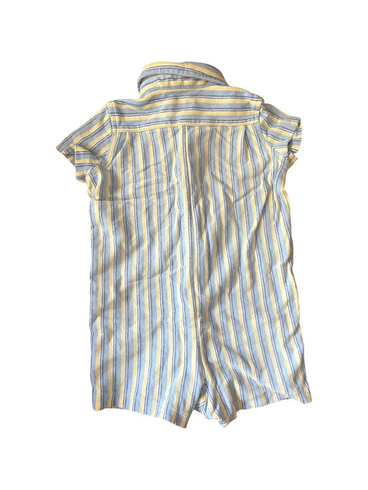 A Blue Short Sleeve Rompers from Ralph Lauren in size 6-12M for boy. (Back View)