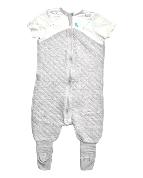 A Grey Onesies from Love To Dream in size 3T for neutral. (Front View)