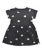 A Black Short Sleeve Dresses from Le Petit Society in size 3T for girl. (Front View)