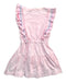 A Pink Sleeveless Dresses from Crewcuts in size 3T for girl. (Back View)