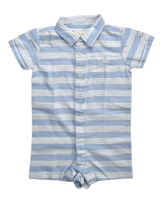 A Blue Short Sleeve Rompers from Hatley in size 6-12M for boy. (Front View)