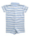 A Blue Short Sleeve Rompers from Hatley in size 6-12M for boy. (Back View)
