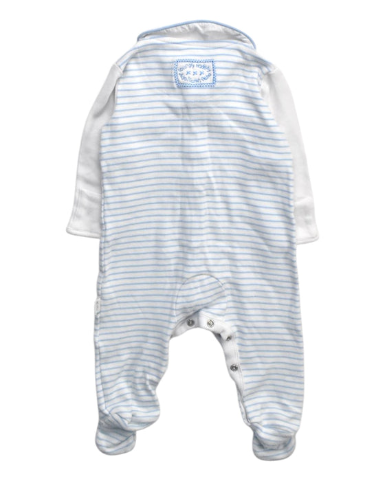 A White Onesies from Jojo Maman Bébé in size 3-6M for boy. (Back View)