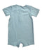 A Teal Short Sleeve Rompers from Mori in size 12-18M for boy. (Back View)