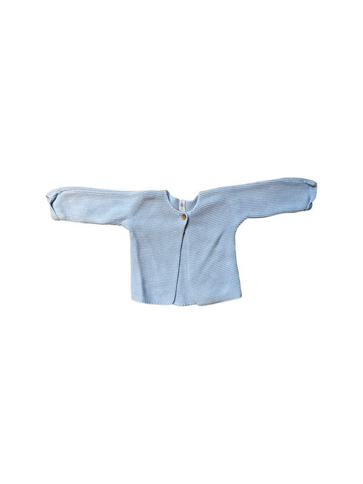 A Blue Cardigans from Petit Bateau in size 12-18M for girl. (Front View)