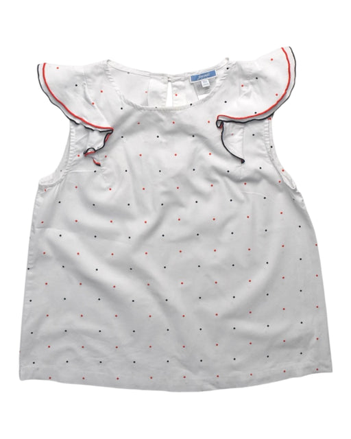 A White Sleeveless Tops from Jacadi in size 10Y for girl. (Front View)