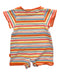 A Multicolour Short Sleeve Rompers from Chateau de Sable in size 0-3M for girl. (Back View)