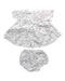 A White Shorts Sets from Petit Bateau in size 3-6M for girl. (Back View)