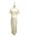 A Ivory Short Sleeve Dresses from Seraphine in size Maternity-M for maternity. (Back View)