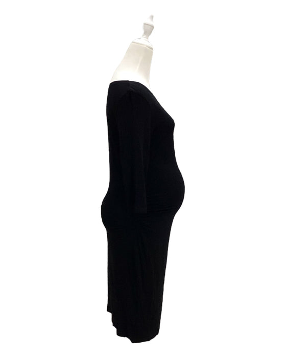 A Black Long Sleeve Dresses from Seraphine in size Maternity-S for maternity. (Front View)