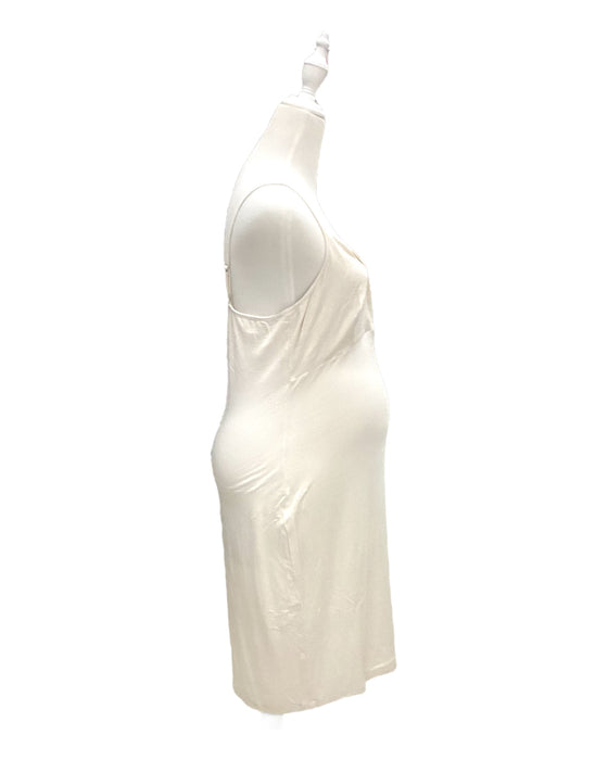 A Ivory Sleeveless Dresses from Seraphine in size Maternity-M for maternity. (Front View)