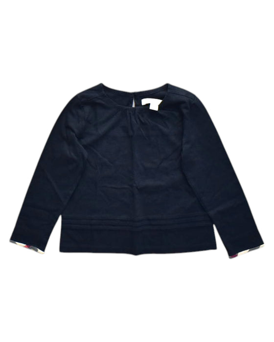 A Navy Long Sleeve Tops from Burberry in size 3T for girl. (Front View)