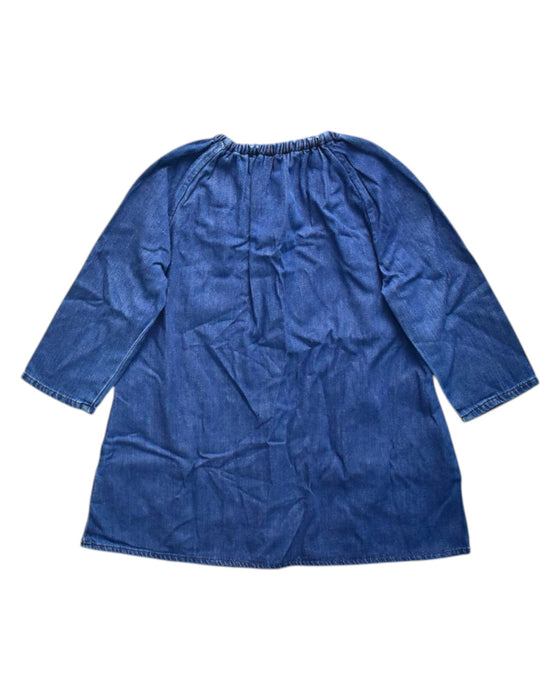 A Blue Long Sleeve Dresses from COS in size 4T for girl. (Back View)